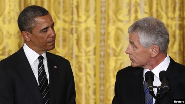 Predsednik Barak Obama i njegov kandidat za narednog sekretara za odbranu Čak Hejgel