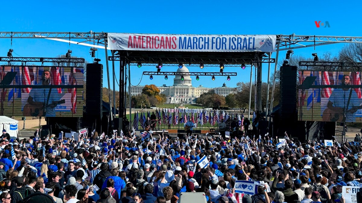 Miles de personas reclaman en Washington la liberación de los rehenes