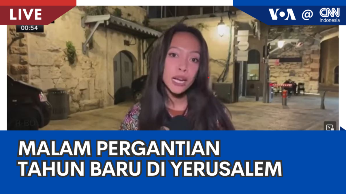 Laporan Langsung VOA Untuk CNN Indonesia Malam Pergantian Tahun Baru