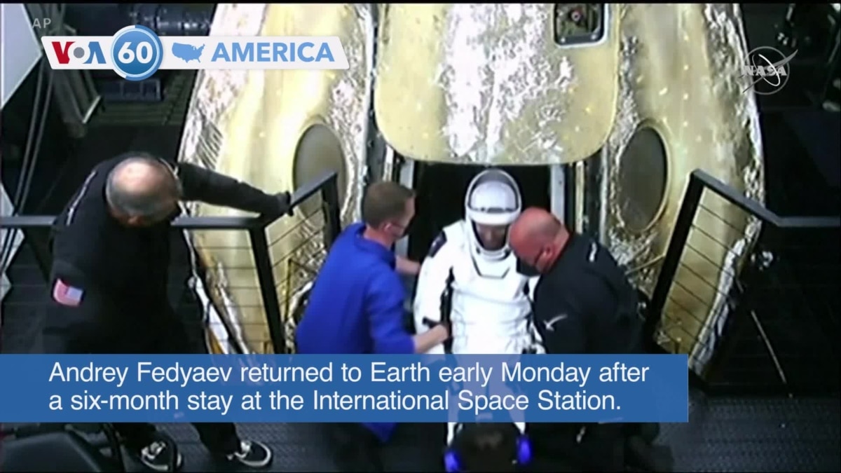 Voa America Four Astronauts Return To Earth In Spacex Capsule