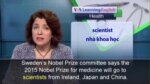 Phát âm chuẩn - Anh ngữ đặc biệt: Nobel Prize for Medicine Announced (VOA)