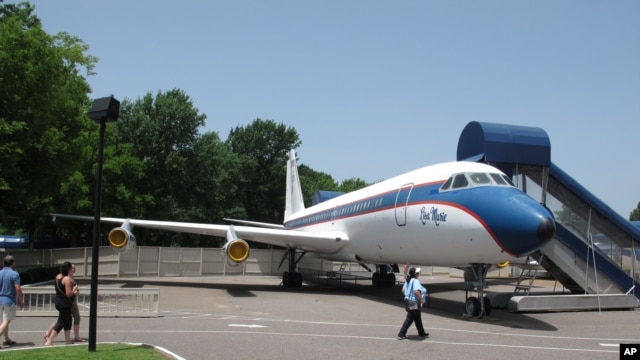 FILE - The Lisa Marie, pictured, is one of two jets once owned by the late Elvis Presley that will be put up for bids.