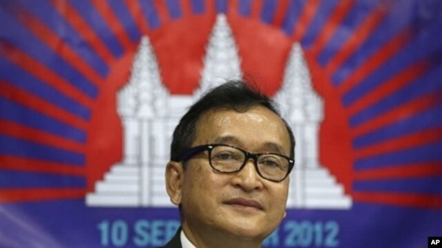 Lãnh tụ đối lập Campuchia Sam Rainsy.