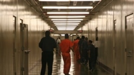 Immigration detainees at Stewart Detention Facility in Lumpkin, Georgia, April 13, 2009.
