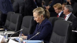 Američka državna sekretarka Hilari Klinton na zasedanju OEBSa u Dablinu, 6. decembra 