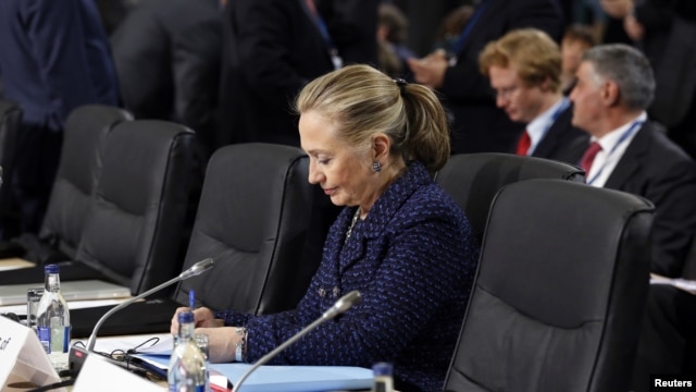 Američka državna sekretarka Hilari Klinton na zasedanju OEBSa u Dablinu, 6. decembra 