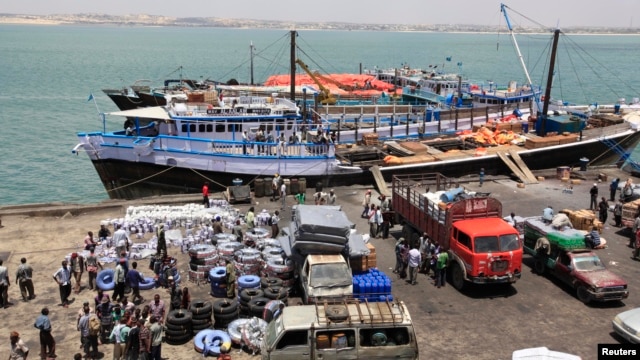 Activities at the sea port in lower Juba regions in Kismayu, Somalia, Feb. 27, 2013