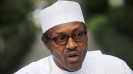 Former Nigerian military ruler Muhammadu Buhari speaks during an interview with Reuters at a private residence in Lagos, Nigeria, February 19, 2011.