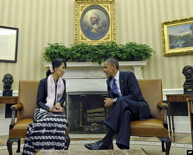 Barak Obama Au San Su Chi bilan muloqotda, 19-sentabr, 2012