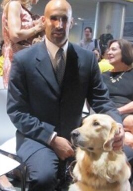 Matthew Sapolin, who is blind, is the Commissioner of the the Mayor's Office for People with Disabilities