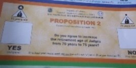 Liberia Referendum Ballot