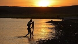The wind farm is to be established near Lake Turkana, the biggest desert lake in the world and the scene of extremely strong and regular winds [photo: AFP]