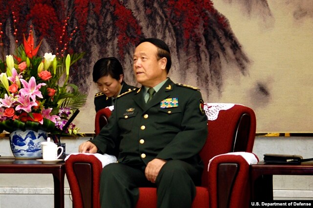 2007年11月同美国国防部长会晤时的郭伯雄（美国国防部照片）