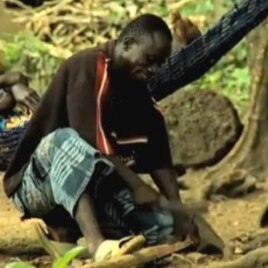 A villager at John Obey, Sierra Leone, the site of a Tribewanted eco-resort