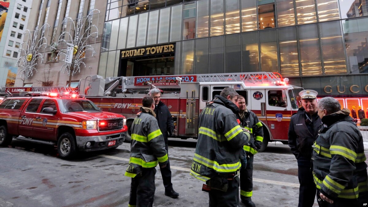 Dos lesionados en incendio en Torre Trump en Nueva York