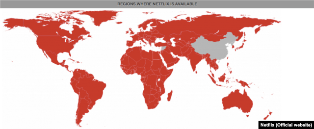 Countries where Netflix is now available