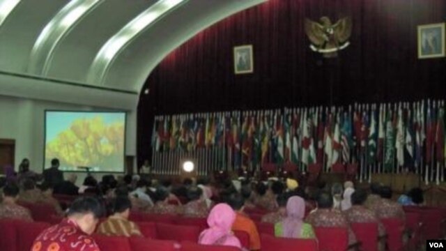 Peringatan Konferensi Asia Afrika ke-58 di Bandung, Jawa Barat, yang berlangsung 18-24 April 2013. (VOA/R. Teja Wulan)