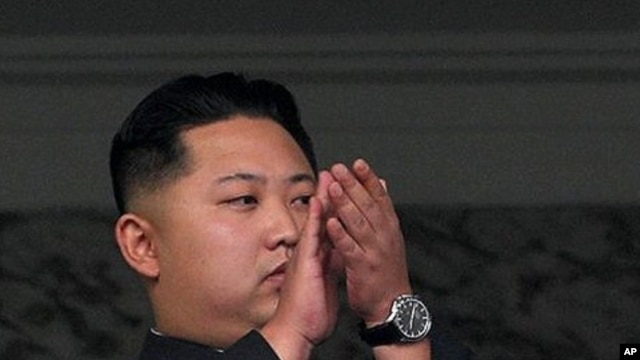 Kim Jong Un attends massive military parade (file photo)