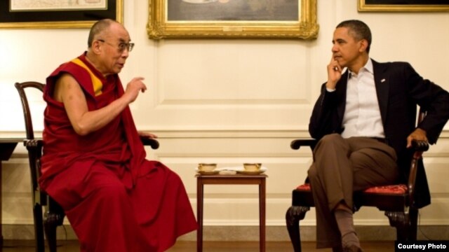 Tổng thống Hoa Kỳ Barack Obama và Đức Đạt Lai Lạt Ma.