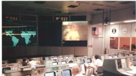 Mission control shortly before the Apollo 13 crew reported an explosion.