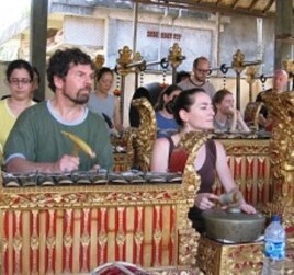 Dharma Swara musicians rehearse in Bali before competition