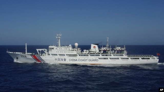 日本7月24日公布的中国海岸巡逻队舰艇驶过位于东中国海的钓鱼岛