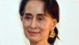 Leader of the National League for Democracy party (NLD) and Myanmar's new Foreign Minister Aung San Suu Kyi smiles during a press conference after a meeting with Chinese Foreign Minister Wang Yi in Naypyitaw, Myanmar, April 5, 2016. 