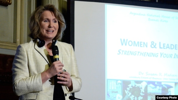 Susan Madsen, who teaches at Utah Valley University, says women's approach to leadership is different than men's. "Generally speaking, women are just more collaborative," she said.
