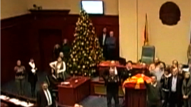 Violence in Macedonian Parlament