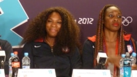 Venus (left) and Serena Williams Jul 26, 2012 (photo by Parke Brewer)