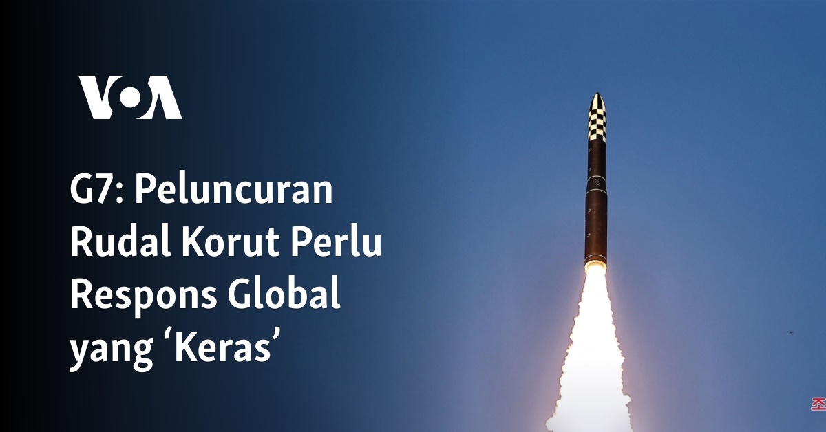 G Peluncuran Rudal Korut Perlu Respons Global Yang Keras