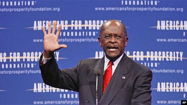 Republican presidential candidate Herman Cain speaks at the Defending the American Dream Summit in Washington, November 4, 2011.