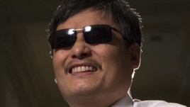 Blind Chinese activist Chen Guangcheng, who flew to the United States last week, said China's handling of the local officials who harassed and abused him and his family will determine whether the country can begin to achieve rule of law, May 24, 2012.