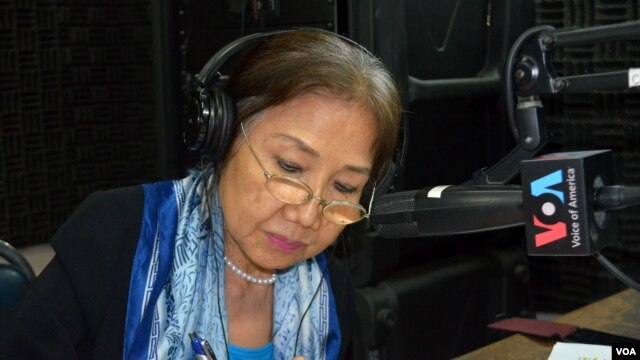 លោកស្រី​ ពុង ឈីវកេក ​ប្រធាន​អង្គការ​សិទ្ធិ​មនុស្ស​លីកាដូ។