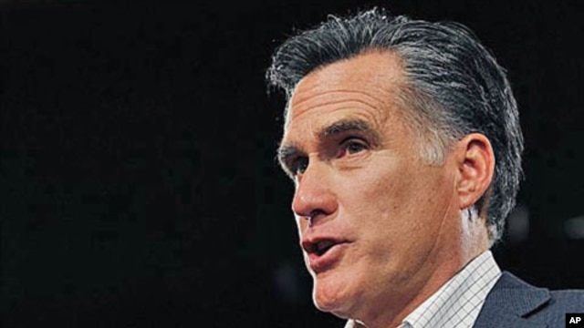 Republican presidential candidate, former Massachusetts Governor Mitt Romney (file photo)