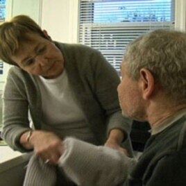 Steven Mintz, diagnosed with multiple sclerosis more than 20 years ago, increasingly depends on his wife, Suzanne, for his daily needs.