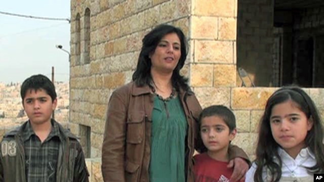 Shahinda El Kilani and her family in Amman, Jordan