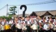 Hundreds of Tibetans gathered at the main square of McLeodganj wearing Panchen Lama