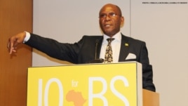 Robert Sichinga, Zambia's Minister of Commerce, Trade and Industry at the Africa Business Investment Forum in New York.