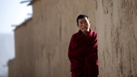 A Tibetan monk pictured at Labrang monastery  in Xiahe county, Gansu Province, China, February 21, 2012. 