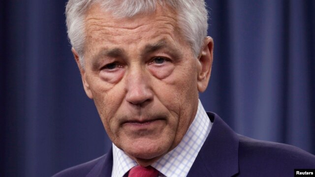 Bộ trưởng Quốc phòng Hoa Kỳ Chuck Hagel. REUTERS/Yuri Gripas 