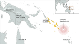 Earthquake in the Solomon Islands
