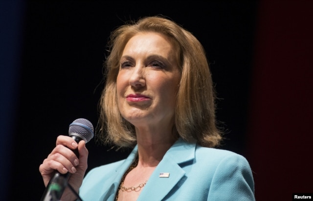 Former Hewlett-Packard Co Chief Executive and Republican U.S. presidential candidate Carly Fiorina speaks during the Freedom Summit in Greenville, South Carolina, May 9, 2015.