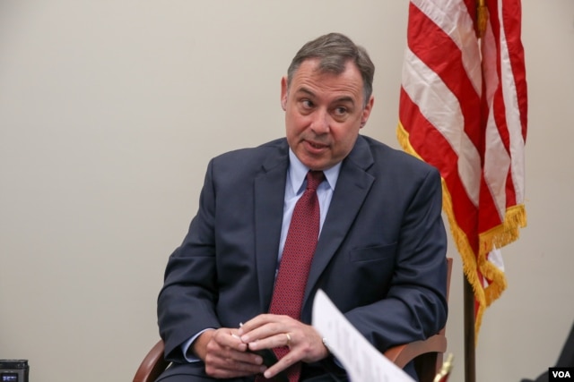 U.S. Ambassador to Cambodia William A. Heidt says he feels “very lucky” to be in Cambodia at a time “when really there are a lot of interesting possibilities to work together more closely on those issues.” (Nov Povleakhena/VOA Khmer)