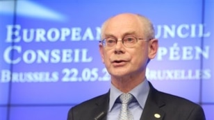 European Council President Herman Van Rompuy  in Brussels on May 22, 2013
