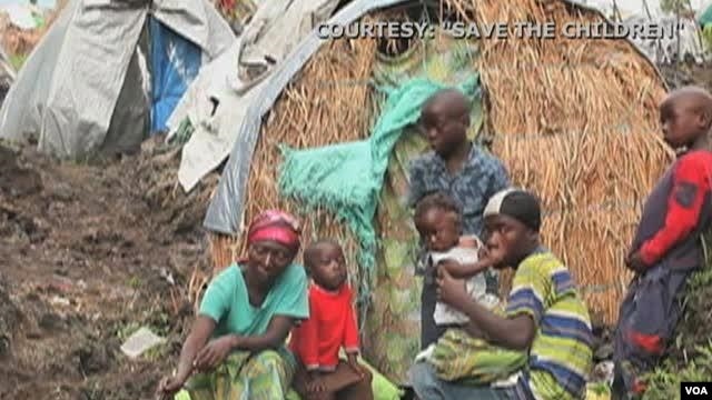 Une famille congolaise affectée par la crise dans l'Est