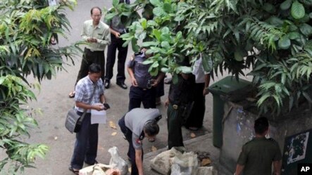 ရန္ကုန္ၿမိဳ႕ ဗံုးေတြ႔ရွိတဲ့ျမင္ကြင္း။  (ေအာက္တိုဘာလ ၁၅၊ ၂၀၁၃)