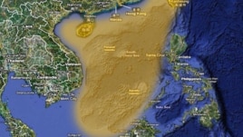 China claims the highlighted portion of the South China Sea. Many other governments also claim all or part of the South China Sea.