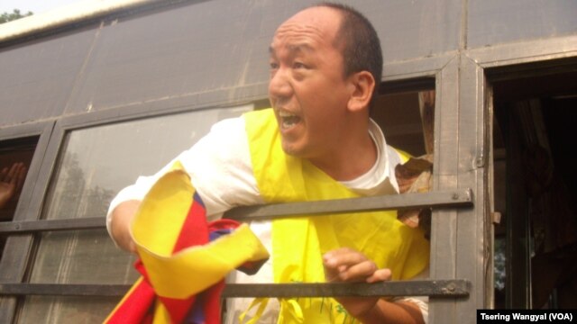 TYC President Tsewang Rigzin was arrested outside the Chinese embassy in New Delhi on November 12, 2012.