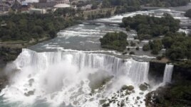 This file photo shows the American side of the falls as seen from Niagara Falls, Ontario.